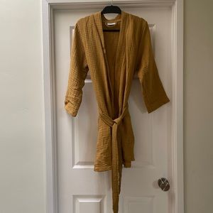 Parachute Cloud Cotton Robe - BRAND NEW; Gold “Amber”, Unisex Small